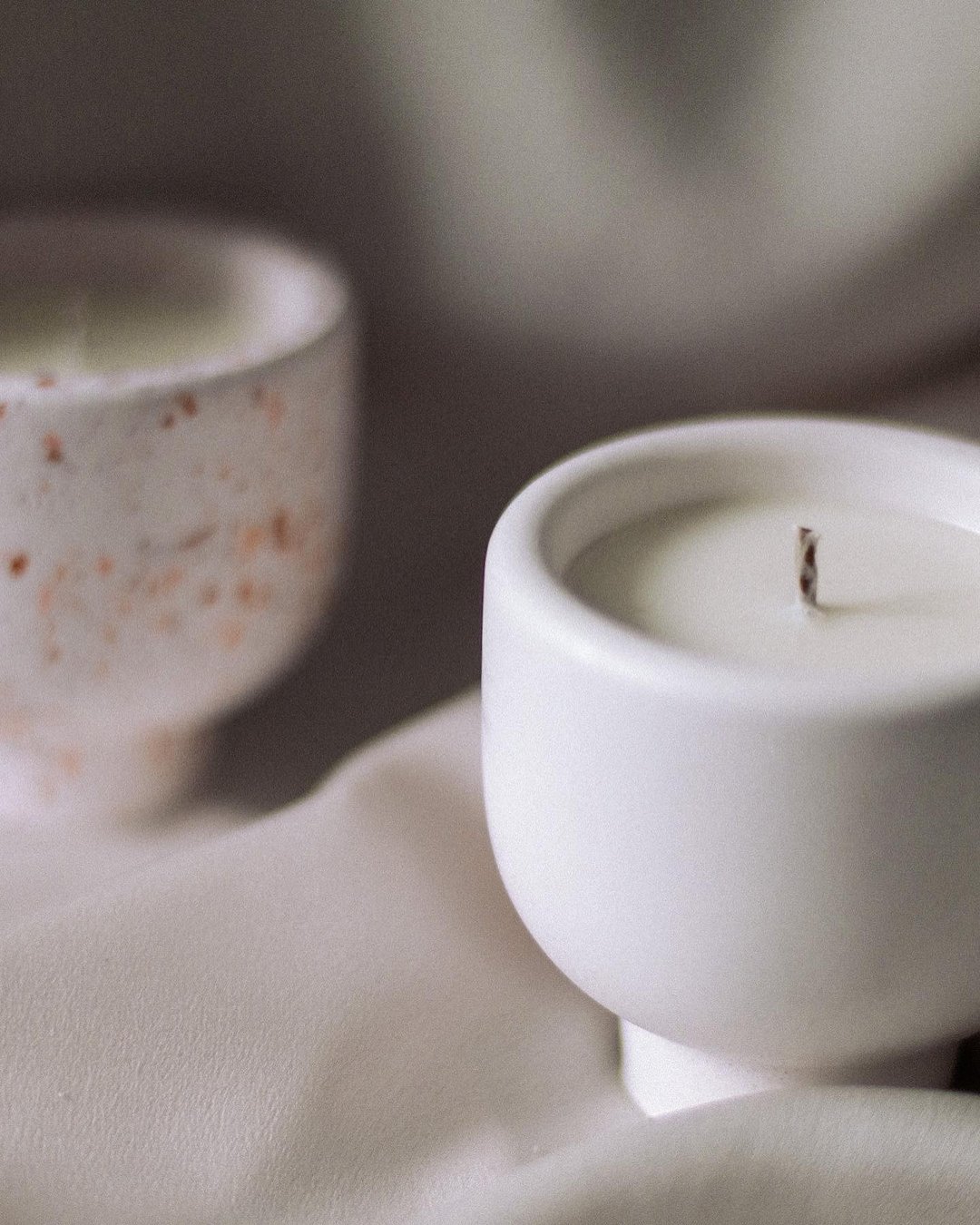 Scented candle, soy candle, white candles, aromatherapy candles, soy wax candle, - 蜡烛/烛台 - 环保材料 白色