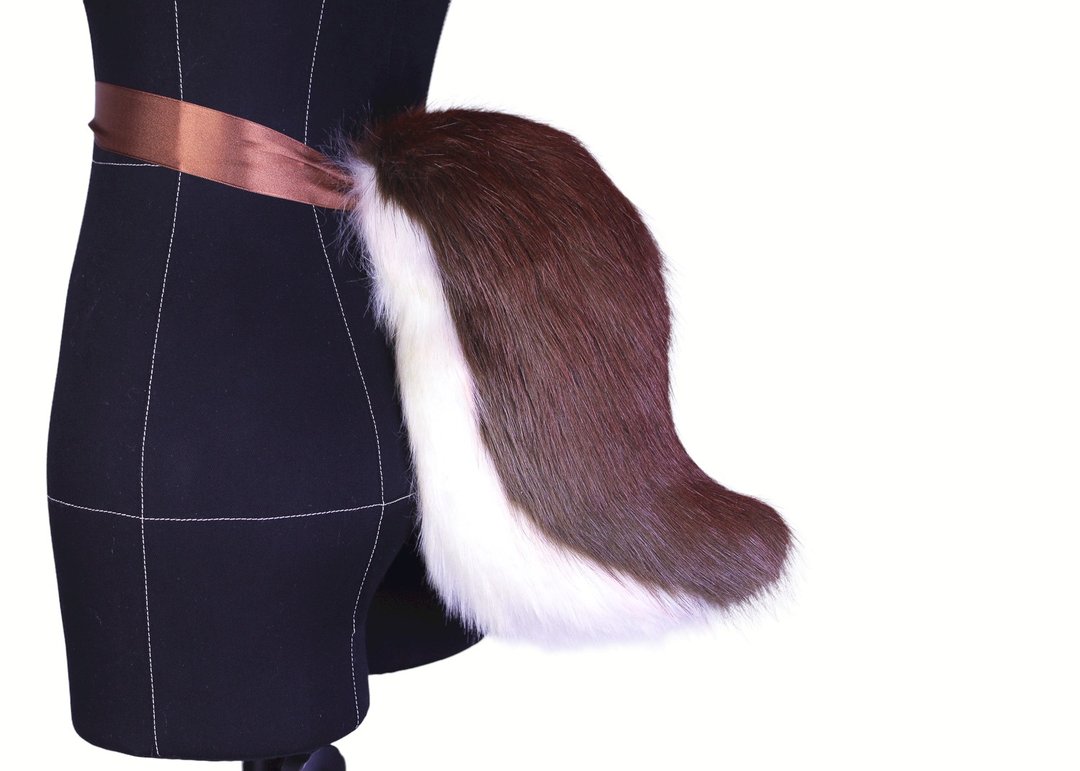 Realistic Deer Tail Faux Fur Tail - 其他 - 其他人造纤维 咖啡色