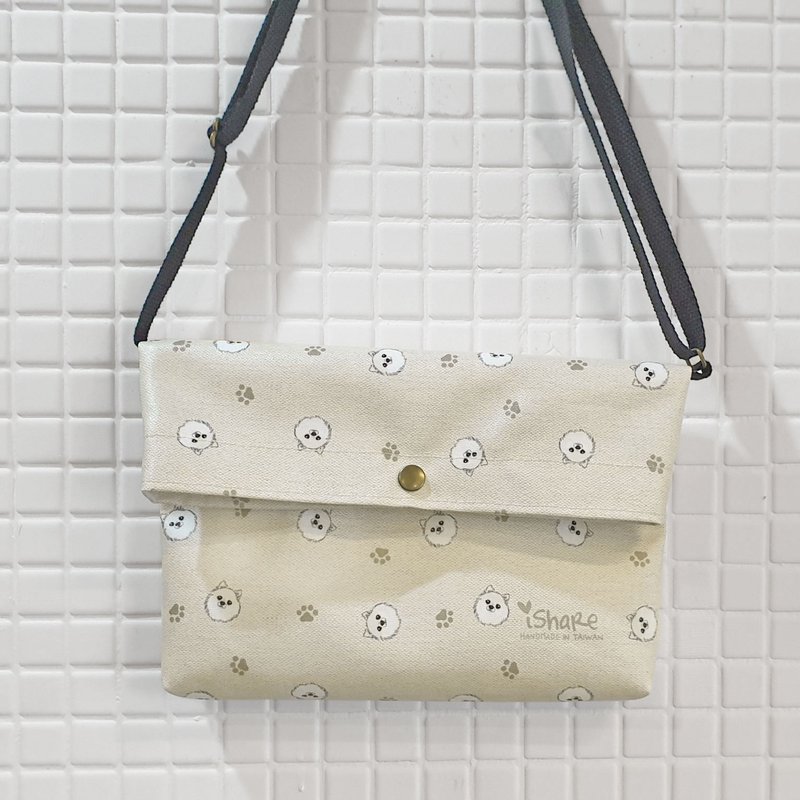 自创宠物图样防泼水反折包  随身包 / 护照包 / 邮差包 - 外出包 - 聚酯纤维 多色