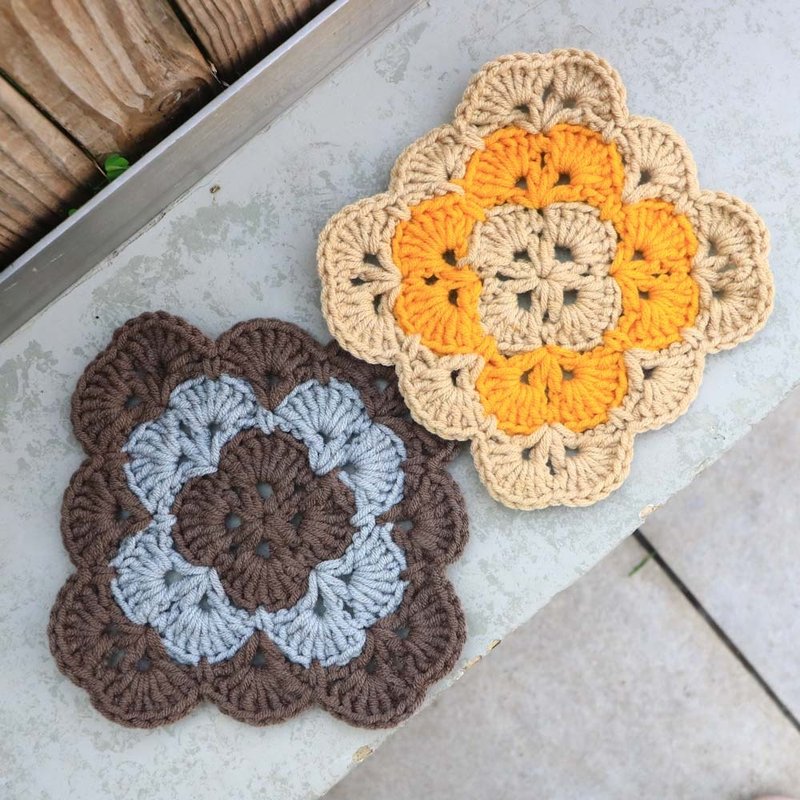 【影片教学+材料包】海浪织片 #ZKV077 - 编织/刺绣/羊毛毡/裁缝 - 棉．麻 多色