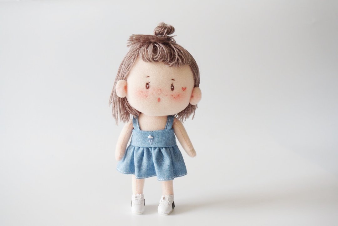 AN DOLL 原创手作布娃娃文艺礼物-小雨点 - 玩偶/公仔 - 棉 白色