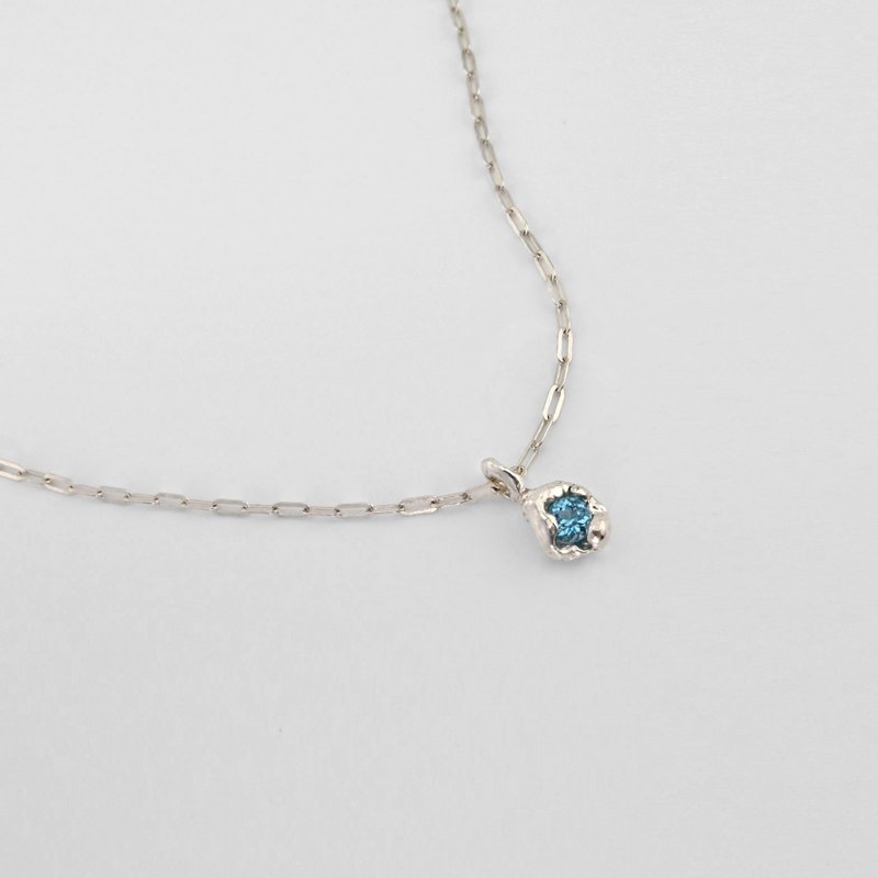 HIDDEN STREAM │ 汨 11 NECKLACE BLUE - 项链 - 宝石 蓝色