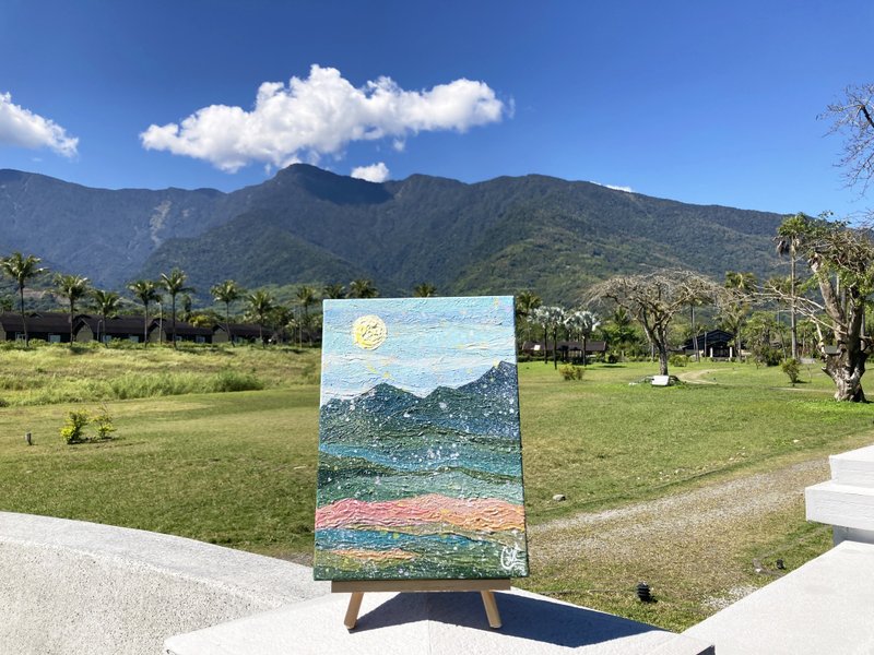 抽象绘画  走向群山5 painting Head To The Mountains 5 - 海报/装饰画/版画 - 棉．麻 多色