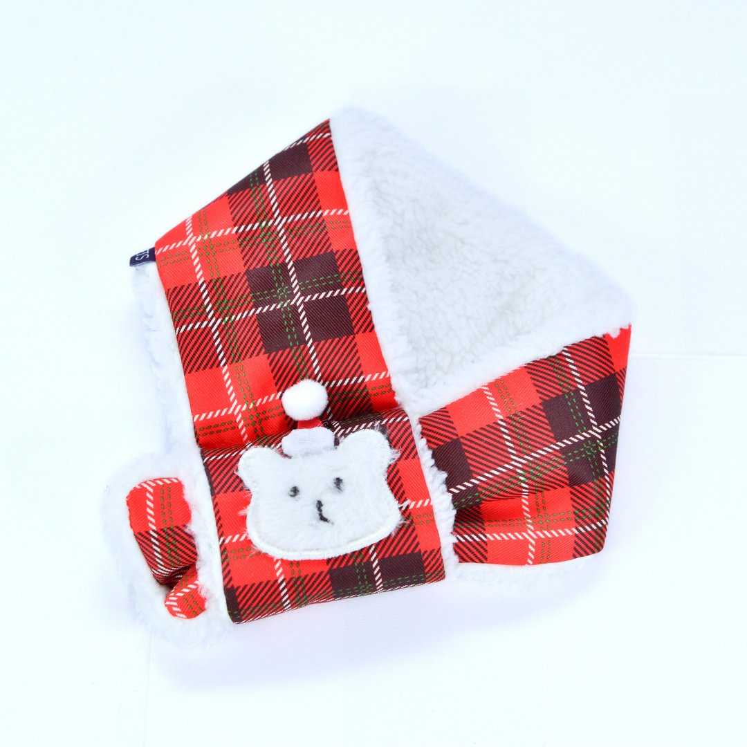 【MOMOJI】宠物围兜 | Beary Christmas - 衣/帽 - 聚酯纤维 多色
