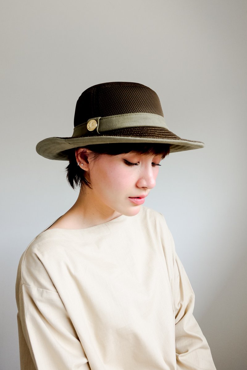 PALINI Sandwich Bucket Hat - Olive Green - 帽子 - 其他材质 绿色