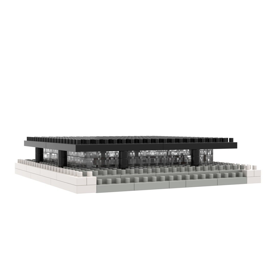 Archbrick 新国家美术馆 (路德维希密斯凡德罗) 微积木 - 玩偶/公仔 - 塑料 多色