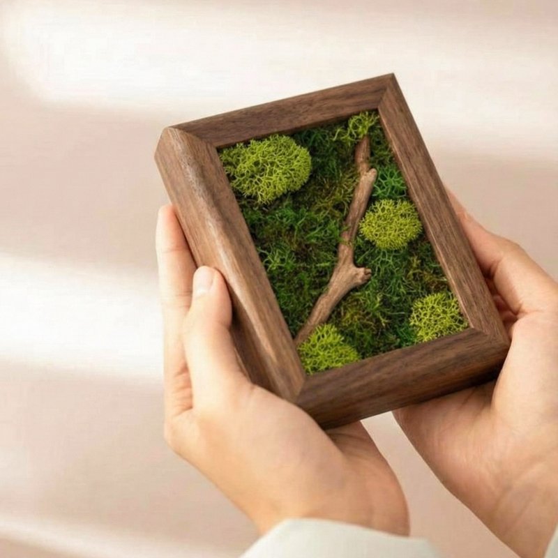 一坪森林 微景观扩香画框 - 香薰/精油/线香 - 植物．花 绿色