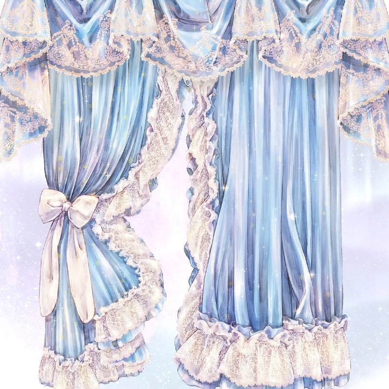灰姑娘窗帘贴纸组 (3款) - 贴纸 - 纸 