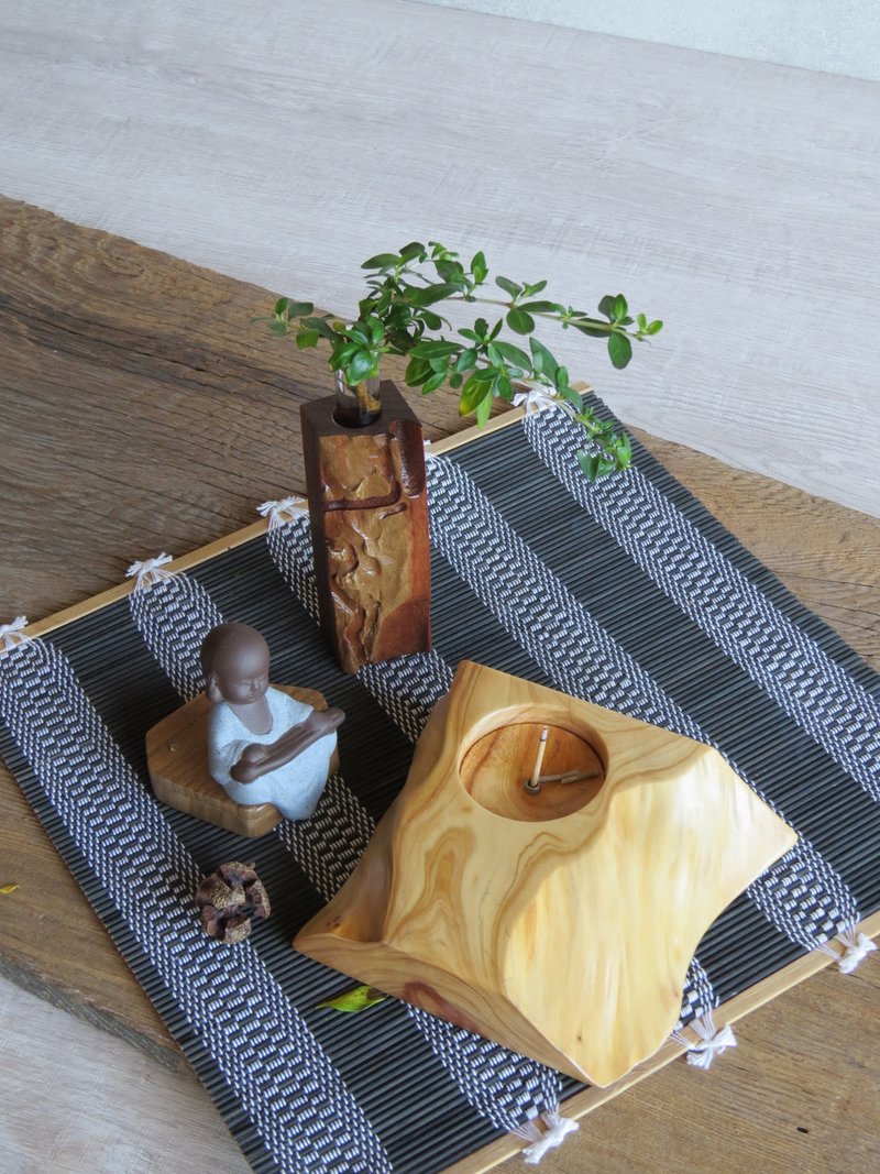 HO MOOD自然系列—手作原木香插 - 香薰/精油/线香 - 木头 咖啡色