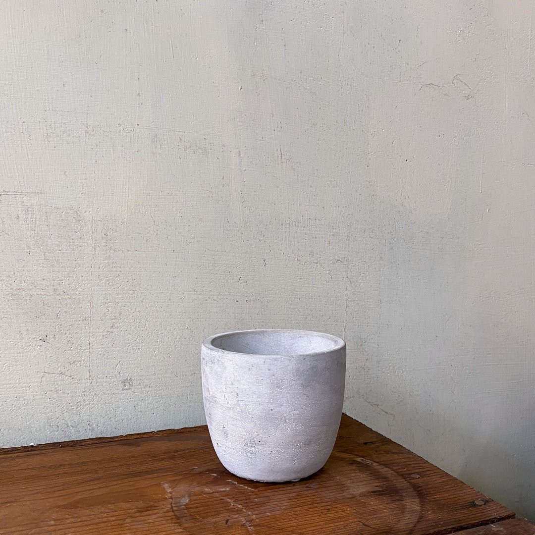 【盆器】水泥小碗盆(10.5cm*10.5cm*9cm) - 花瓶/陶器 - 水泥 灰色