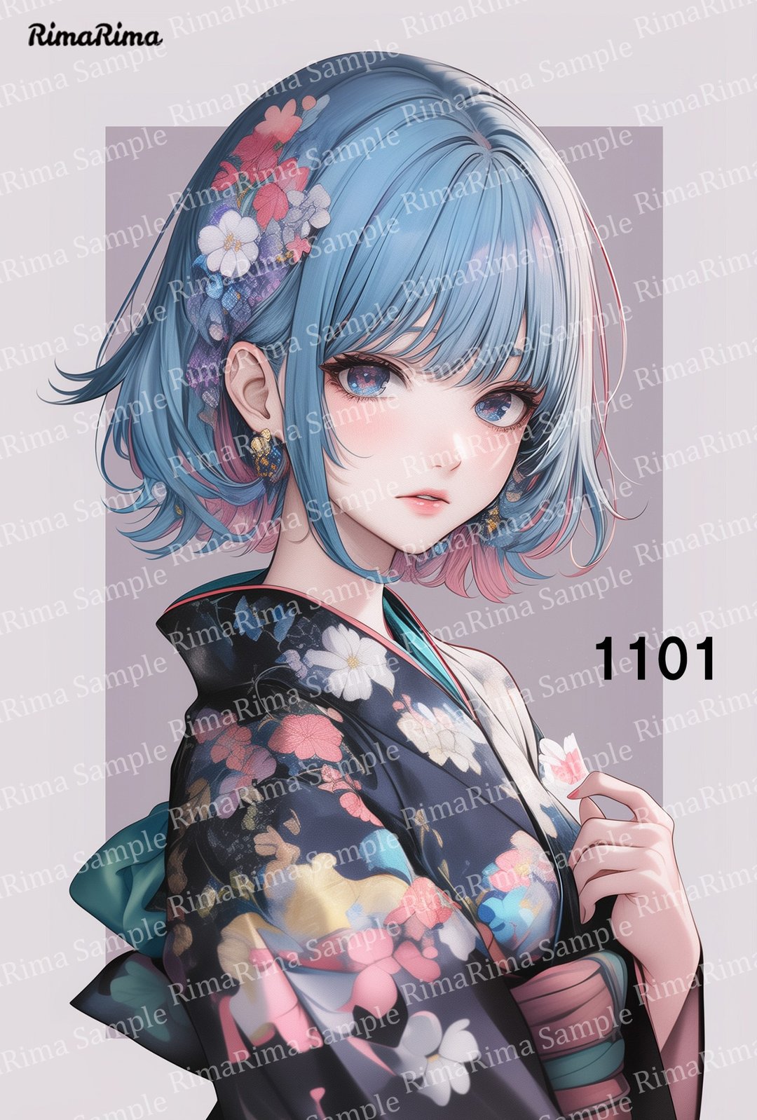 1101 原创贴纸 原创人物贴纸 贴纸 标签 りまりま RimaRima - 贴纸 - 纸 