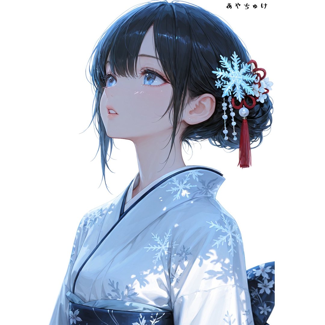 【12月新品2】07-110-0011 人物贴纸 和服女孩 - 贴纸 - 纸 