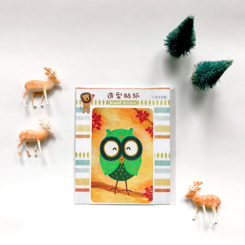 悠游卡防水贴纸 ∣ 梅花猫头鹰 - 贴纸 - 纸 多色