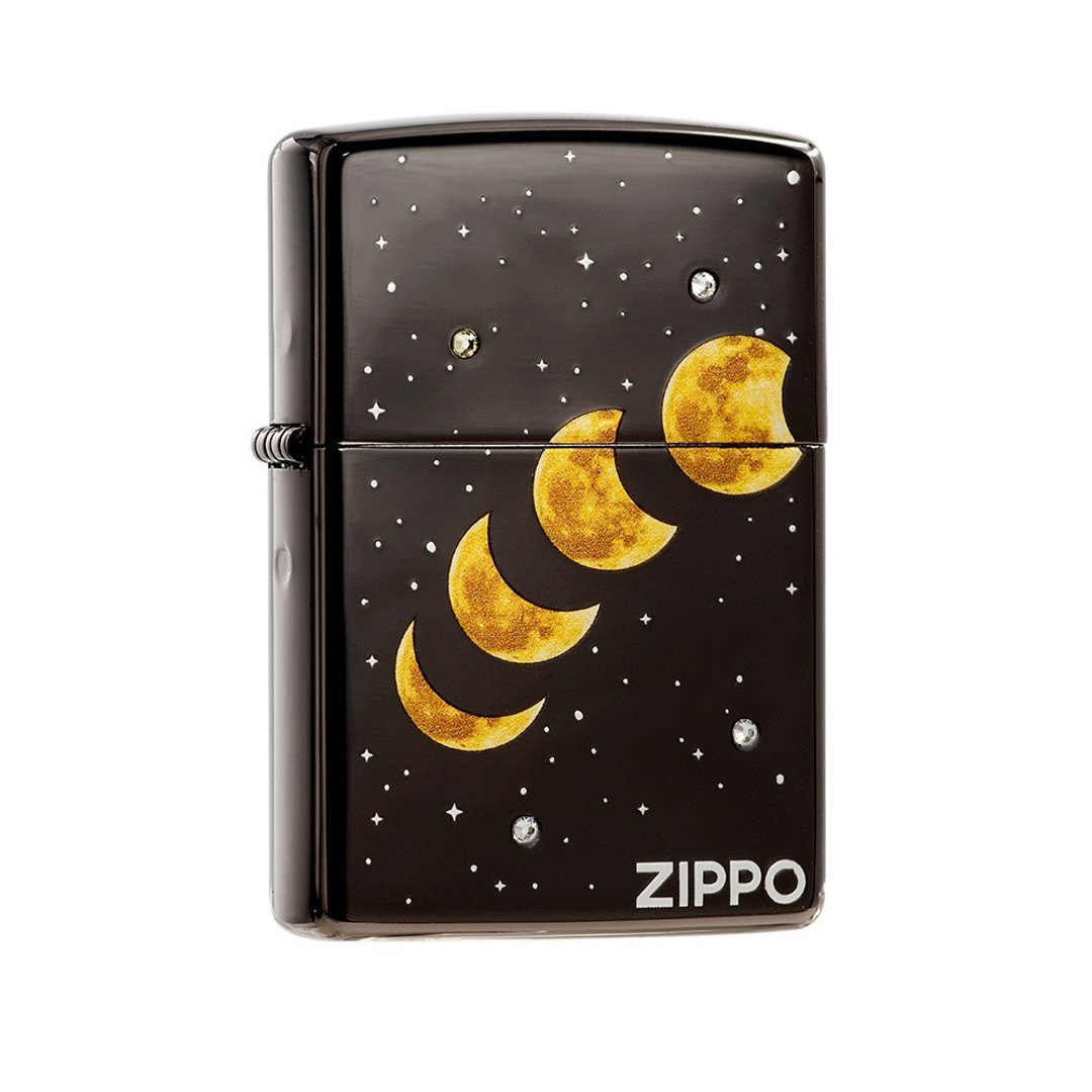 【ZIPPO官方旗舰店】月影情牵(亚洲限量款)防风打火机 CZA-2-35 - 其他 - 铜/黄铜 黑色