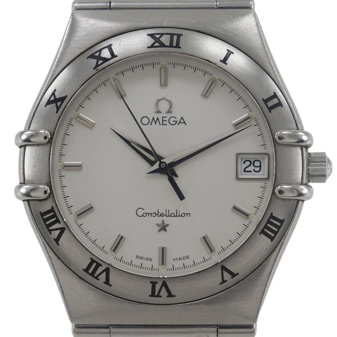 【日本直送】欧米茄 OMEGA Constellation 星座系列 腕表 1512.30 不锈钢 石英 指针式显示  குறிப்பி盘 女款【二手品】 - 女表 - 不锈钢 黑色