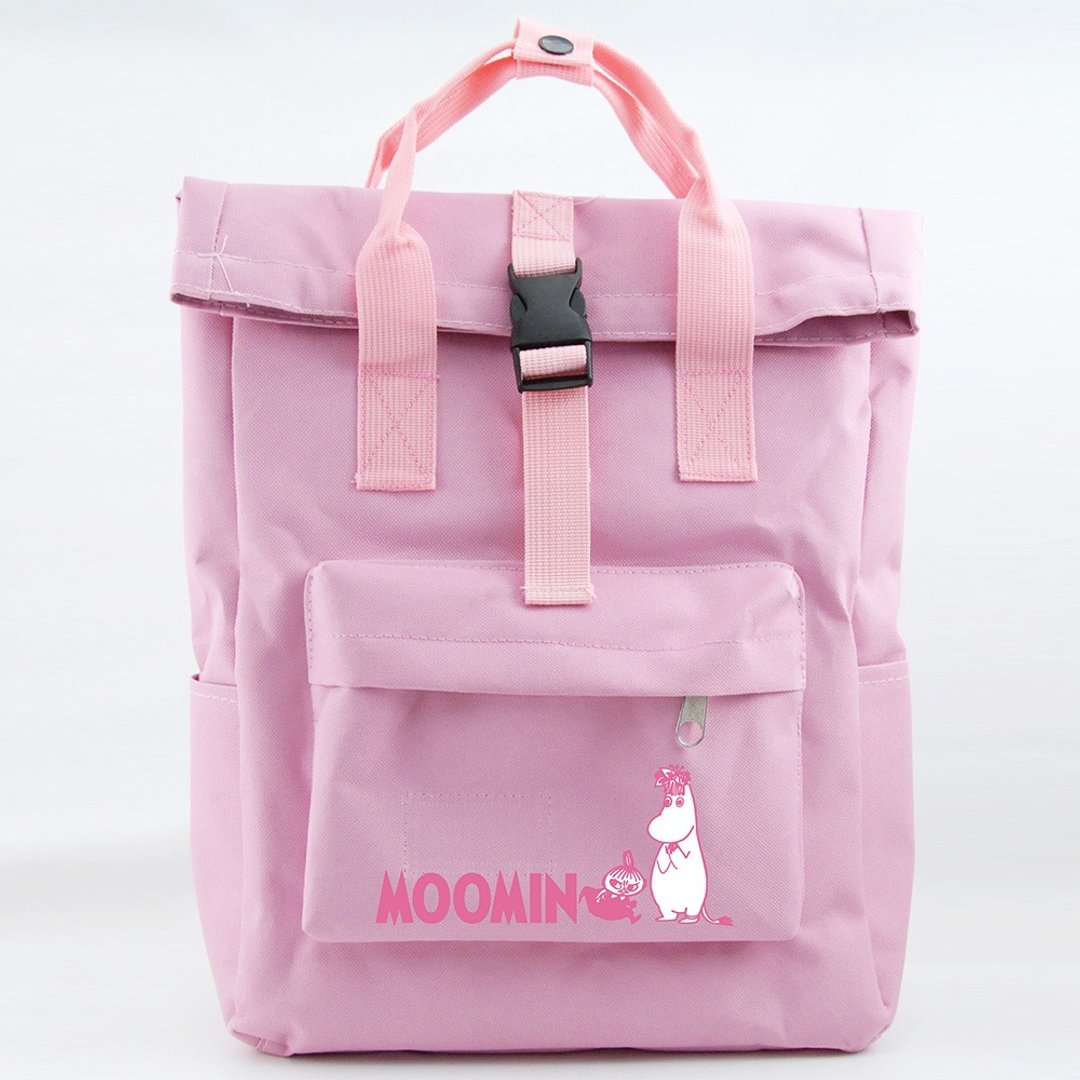 Moomin授权-开扣后背包(粉) - 后背包/双肩包 - 聚酯纤维 粉红色