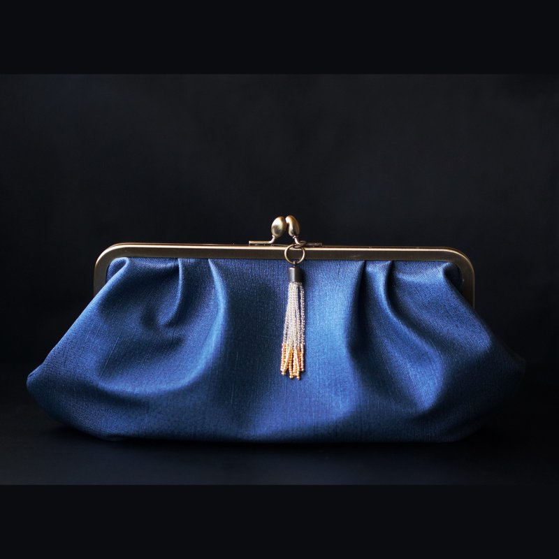 2 路正式包 手抓包/手提包|午夜蓝 |优雅|婚礼| 美丽 | 时髦 - 手拿包 - 其他材质 蓝色