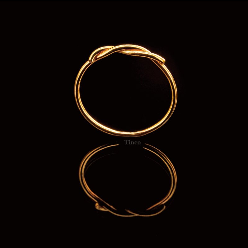 【职人金工系列】黄铜线戒 / 扭绳 - 戒指 - 铜/黄铜 金色