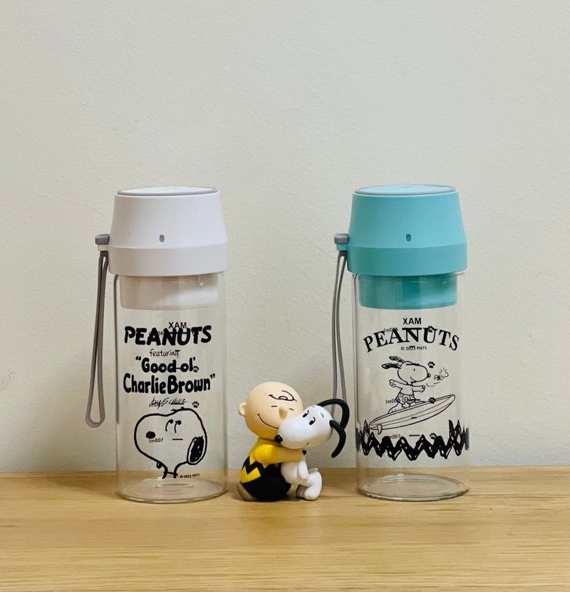 PEANUTS x Homeplus USB充电SNOOPY榨汁杯(白色/水湖水绿色) - 其他 - 塑料 白色