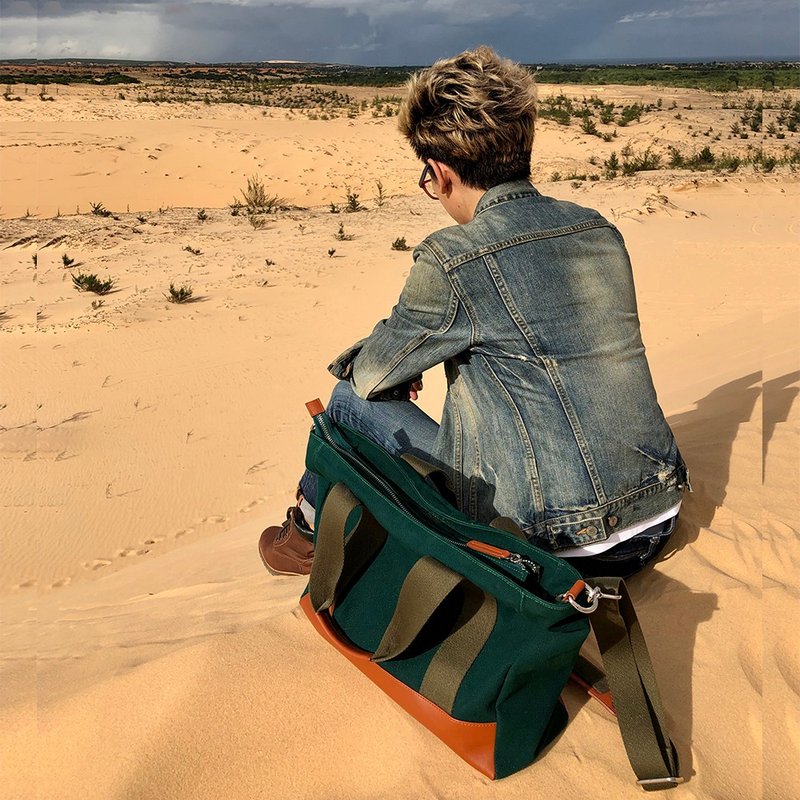 ÈOAT UNISEX TOTE - 手提包/手提袋 - 其他材质 绿色