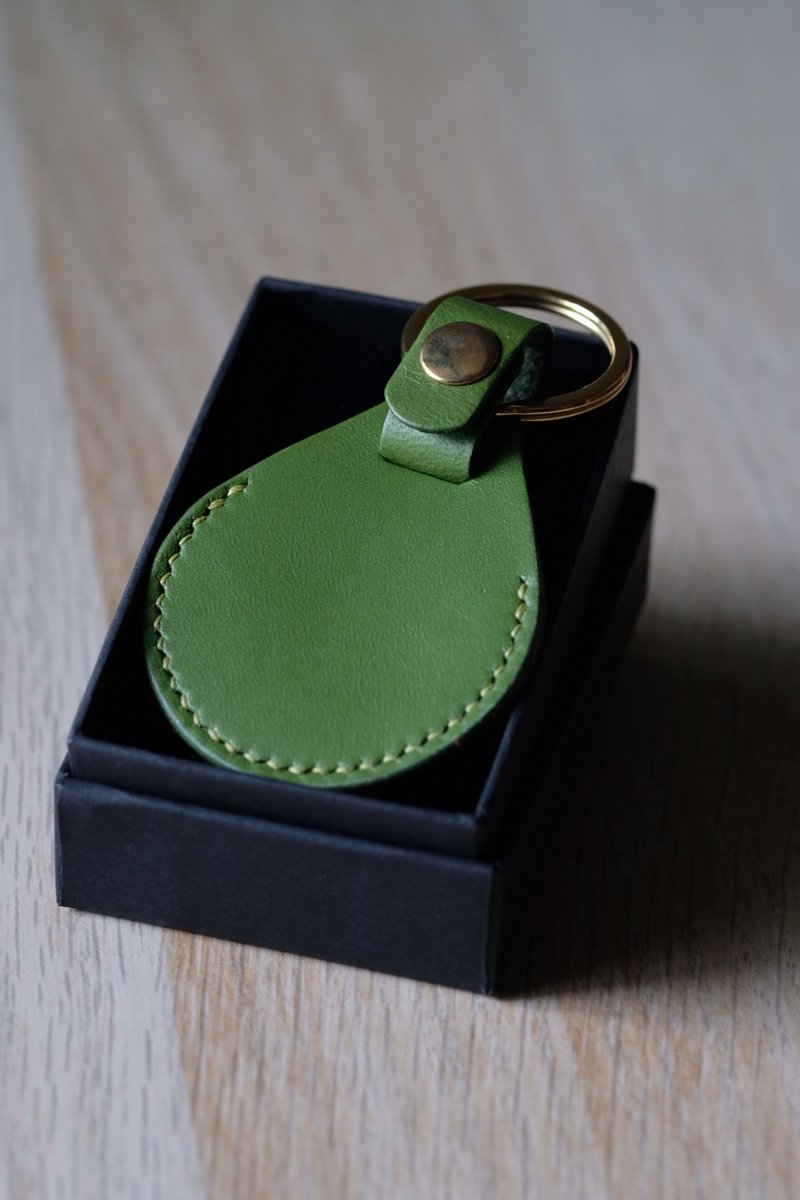 感应扣皮套【抹茶】毕业礼 /含定制英文 - 钥匙链/钥匙包 - 真皮 红色