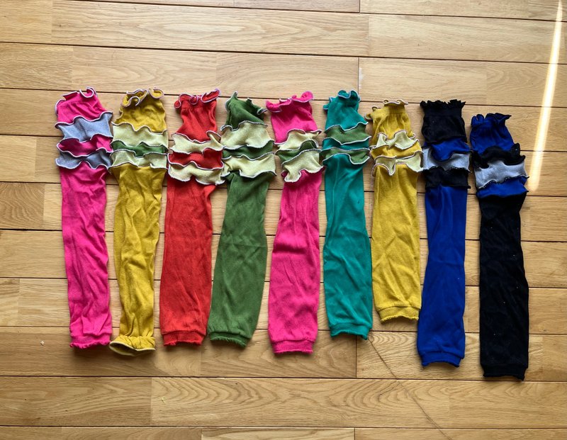 只有一个臂套橙x黄 - 其他 - 棉．麻 橘色