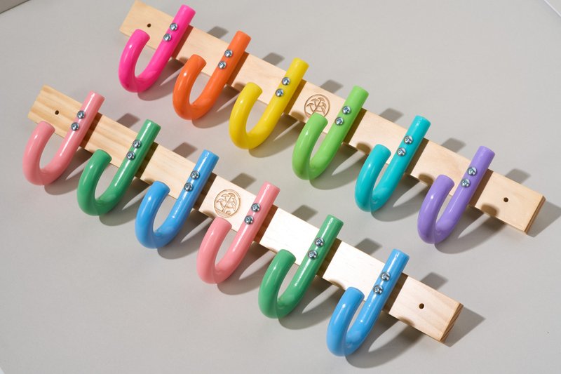 Rainbow House 手作彩虹/粉彩挂勾|门后勾 (不寄送国外) - 收纳用品 - 其他材质 多色