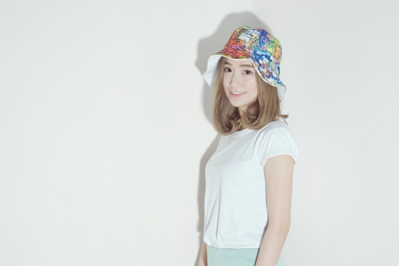 彩虹糖渔夫帽<中性-双面> - 帽子 - 其他材质 多色