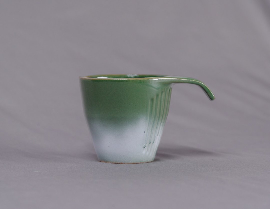 山岚叠杯-竹雾绿 - 其他杯子 - 陶 绿色