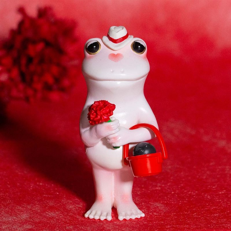 青蛙在母亲节时会想起自己远方的母亲 - 摆饰 - 塑料 粉红色