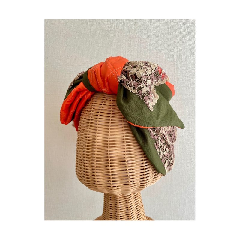 MA-1/Khaki - 发带/发箍 - 聚酯纤维 卡其色