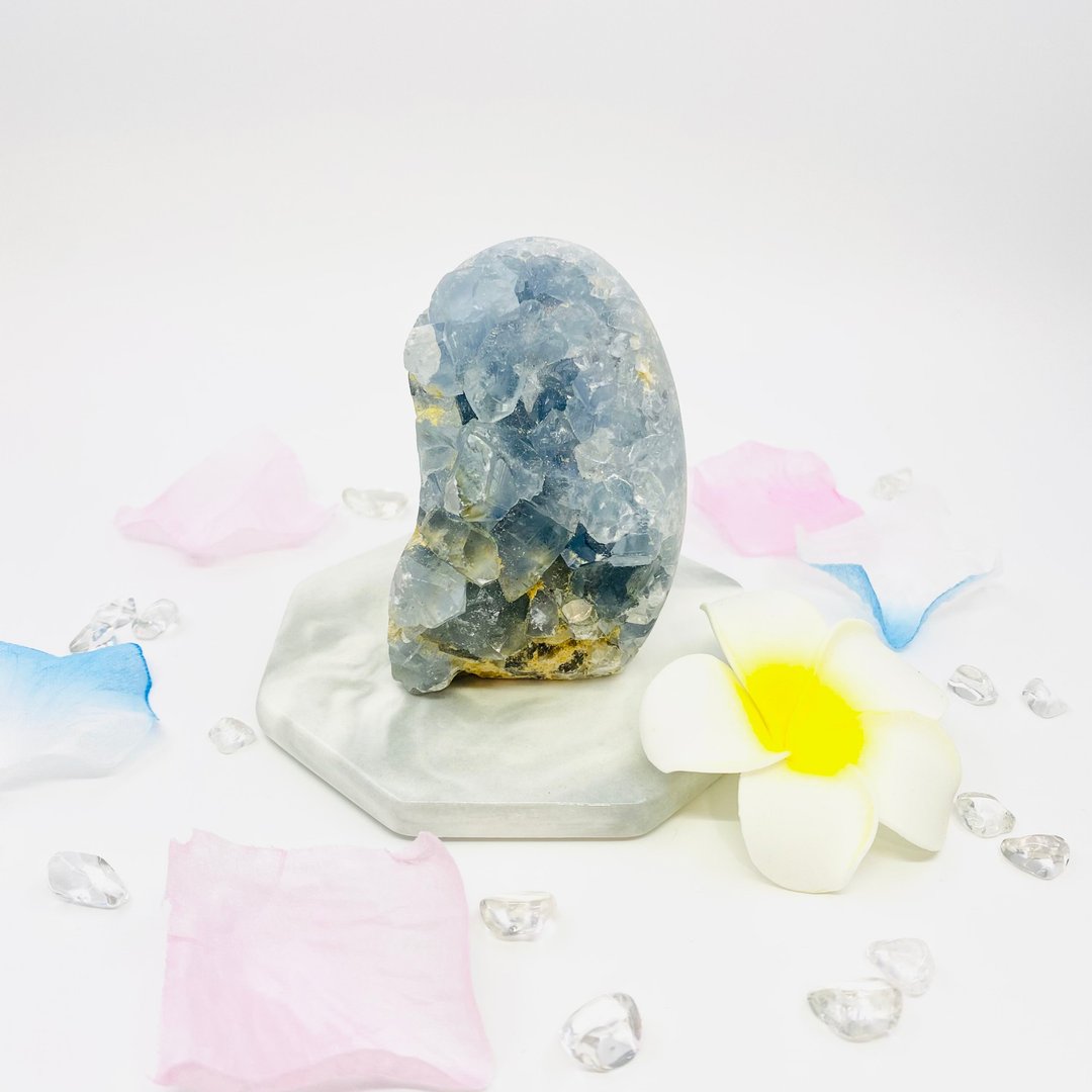 天青石晶簇 | 水晶 | 水晶簇 | 水晶摆件 - 其他 - 水晶 蓝色