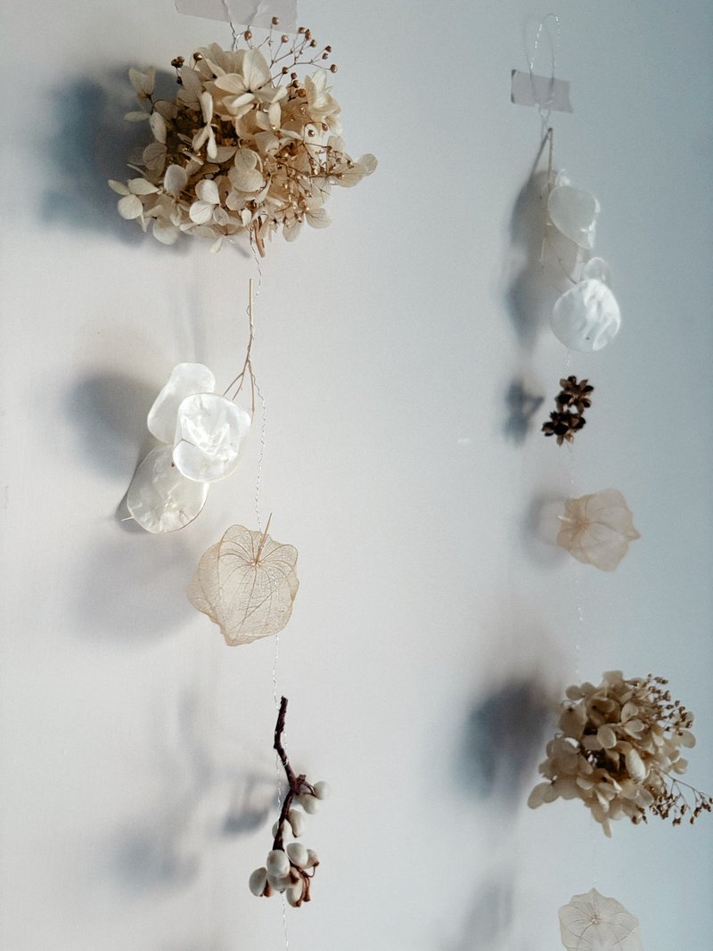 Golden bell耶诞跳舞植物风铃(单串)∣ 灯笼果叶脉.绣球花 - 摆饰 - 植物．花 金色