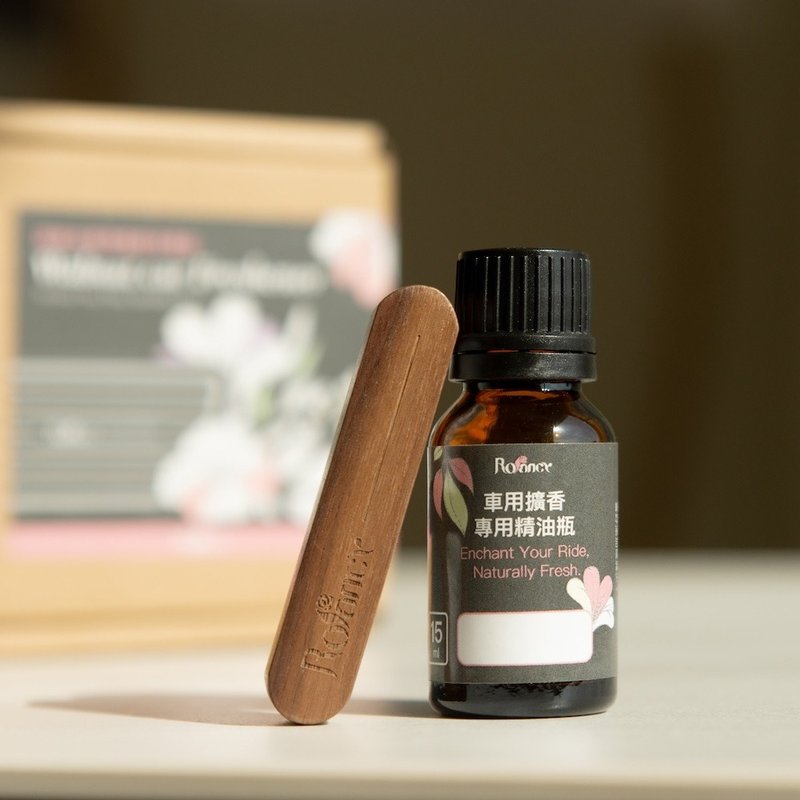 胡桃木车用扩香夹/组 - 香薰/精油/线香 - 精油 