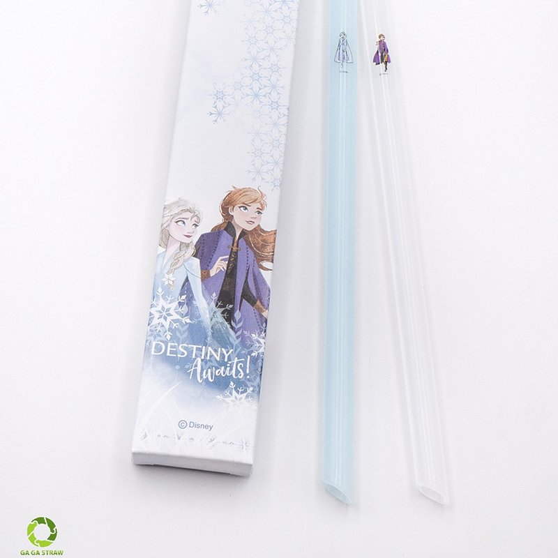 【卡卡环保吸管】迪士尼正版授权冰雪奇缘姊妹吸管(ELSA/ANNA) - 环保吸管 - 塑料 