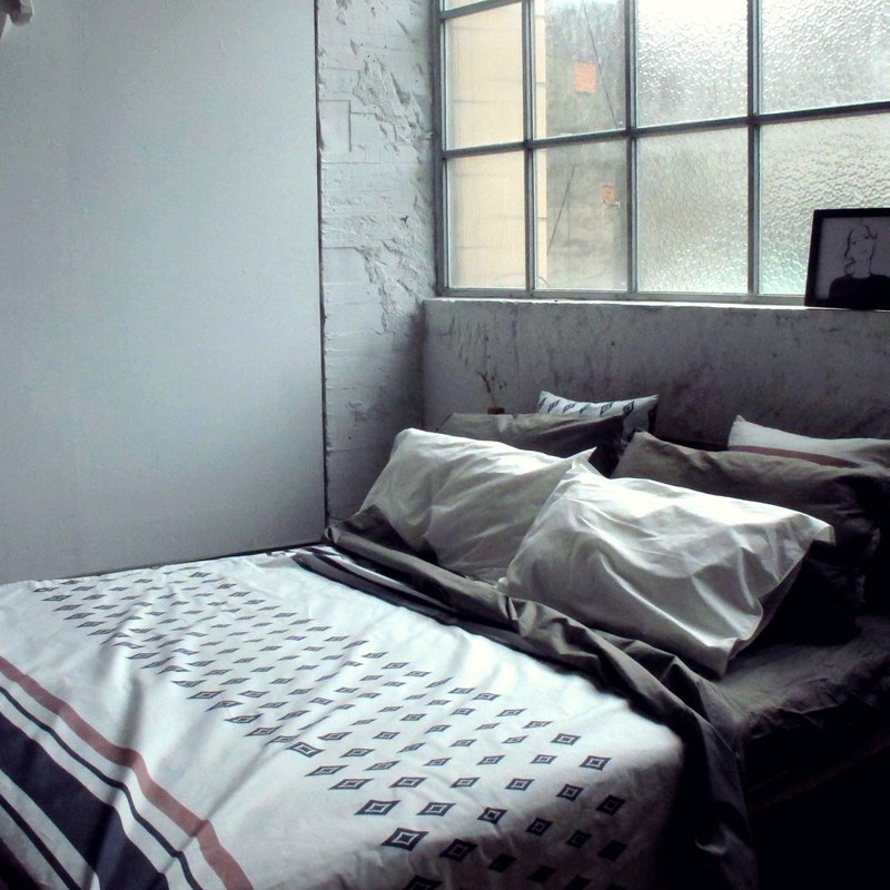 标准_回忆河流有机棉认证双人标准印花被套 - 寝具 - 棉．麻 多色