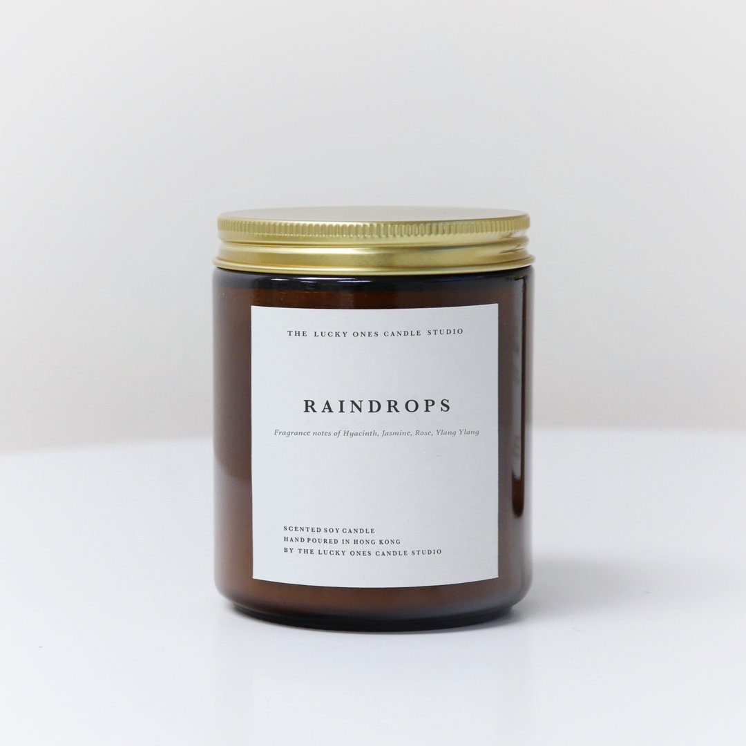No.109 RAINDROPS | 手工大豆蜡烛 | 香氛蜡烛 - 蜡烛/烛台 - 蜡 透明