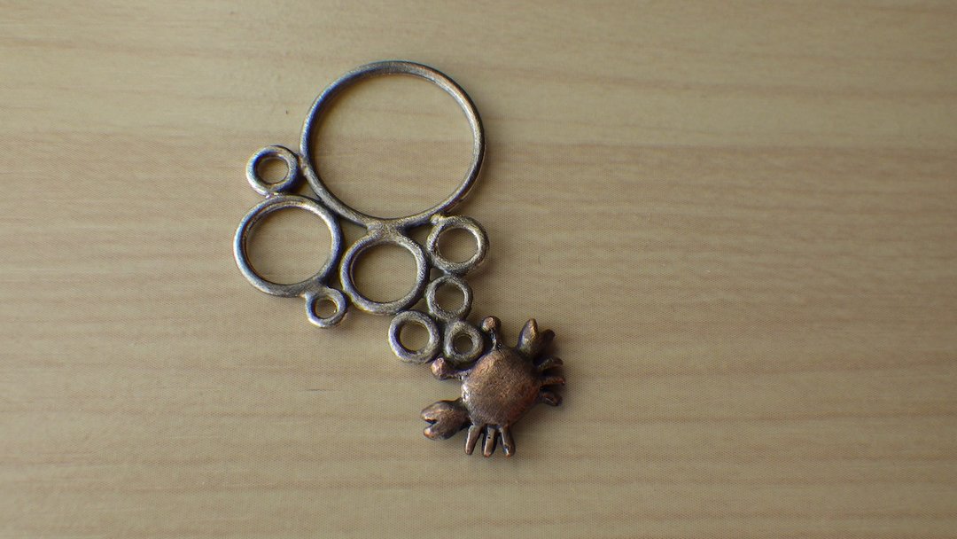 Crab Ring - 戒指 - 其他金属 红色