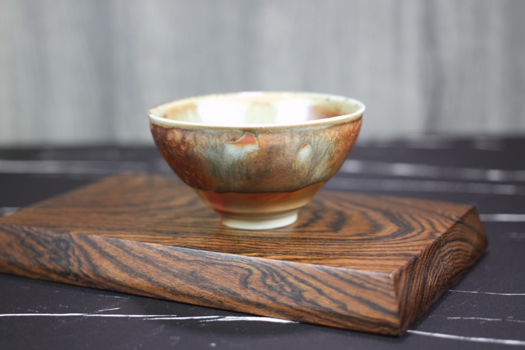【沐春生活】天目釉 柴烧茶杯 莺歌陶艺名家叶敏祥作品 - 茶具/茶杯 - 瓷 