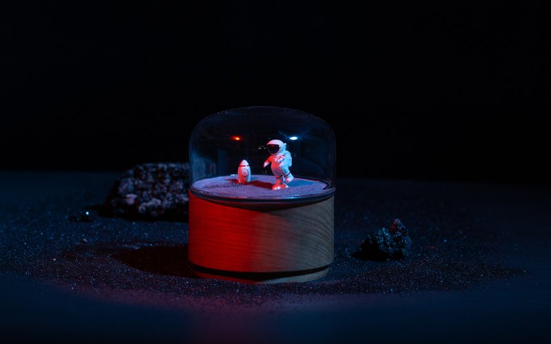 逐梦太空 磁力八音盒 音乐盒 礼盒 - 扩音器/喇叭 - 木头 