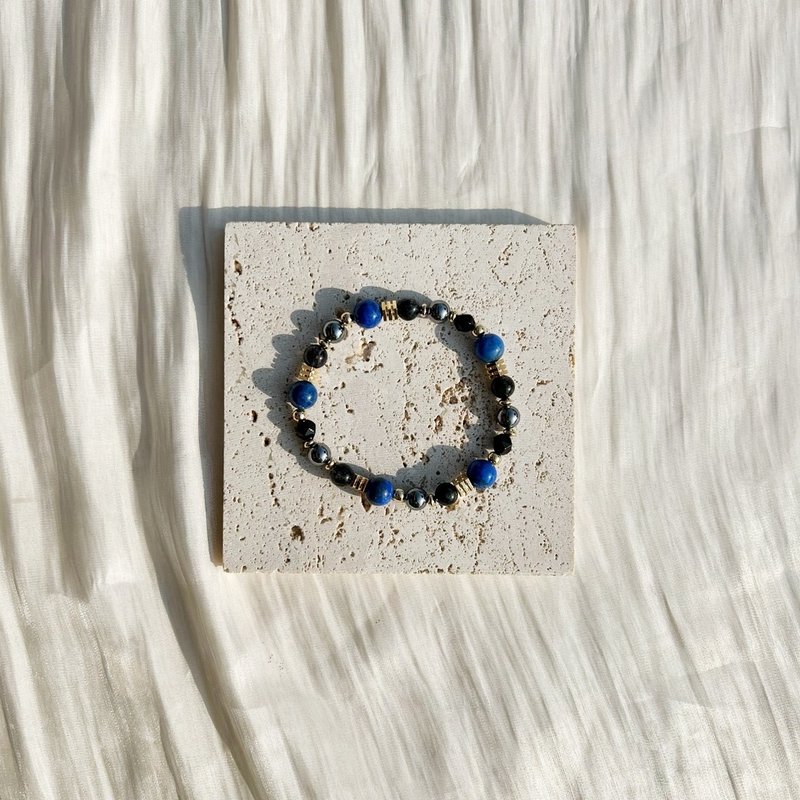 向死而生//青金石 黑曜石 黑发晶 太赫兹 天然石 水晶 手链 手环 - 手链/手环 - 水晶 