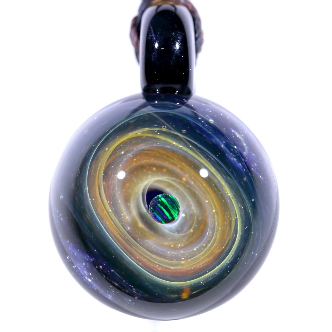 宇宙玻璃颈链吊坠29mm no.149 - 颈链 - 玻璃 咖啡色