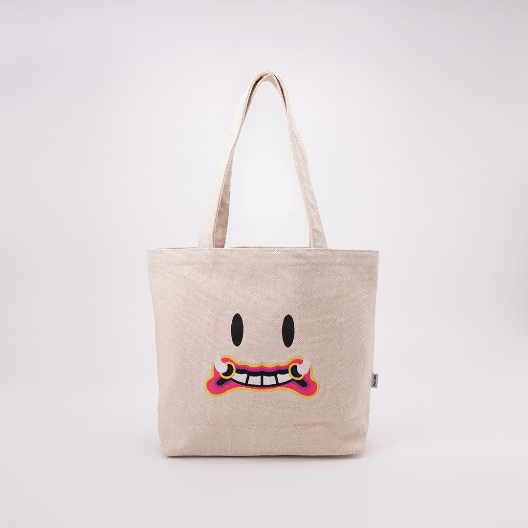 MAHANAKHON Lifestyle Tote Bag Bangkok Tossakan - White - 其他 - 棉 白色