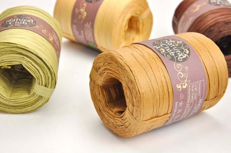手钩耐水洗纸线 200公尺 手艺材料 编织草帽 包包 台湾制(32色可) - 编织/刺绣/羊毛毡/裁缝 - 纸 多色