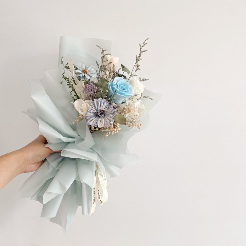 Flora Flower干燥花束-薄荷蓝 - 干燥花/捧花 - 植物．花 