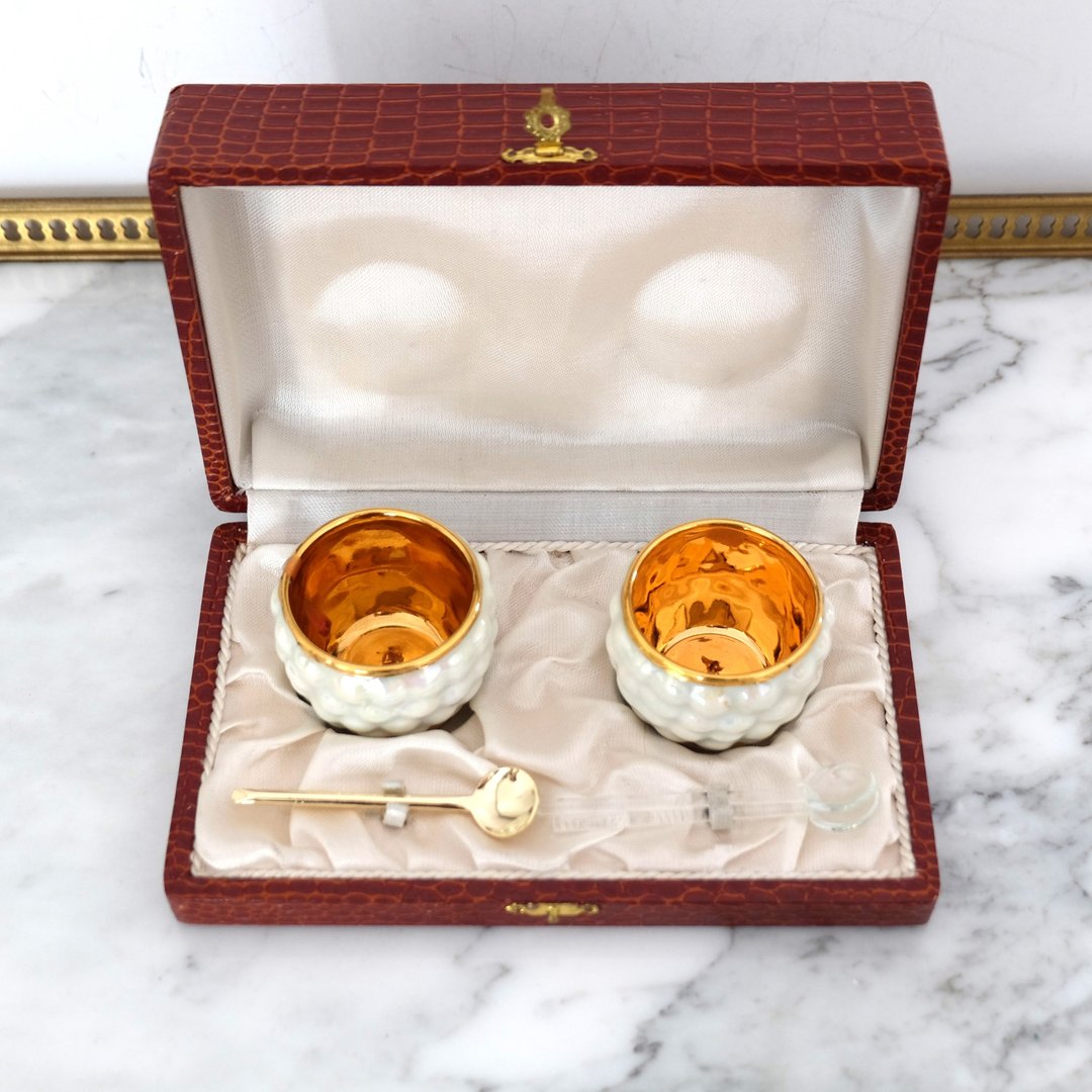 法国复古 Limoges 调味料瓶礼品套装 - 调味罐/酱料瓶 - 瓷 白色