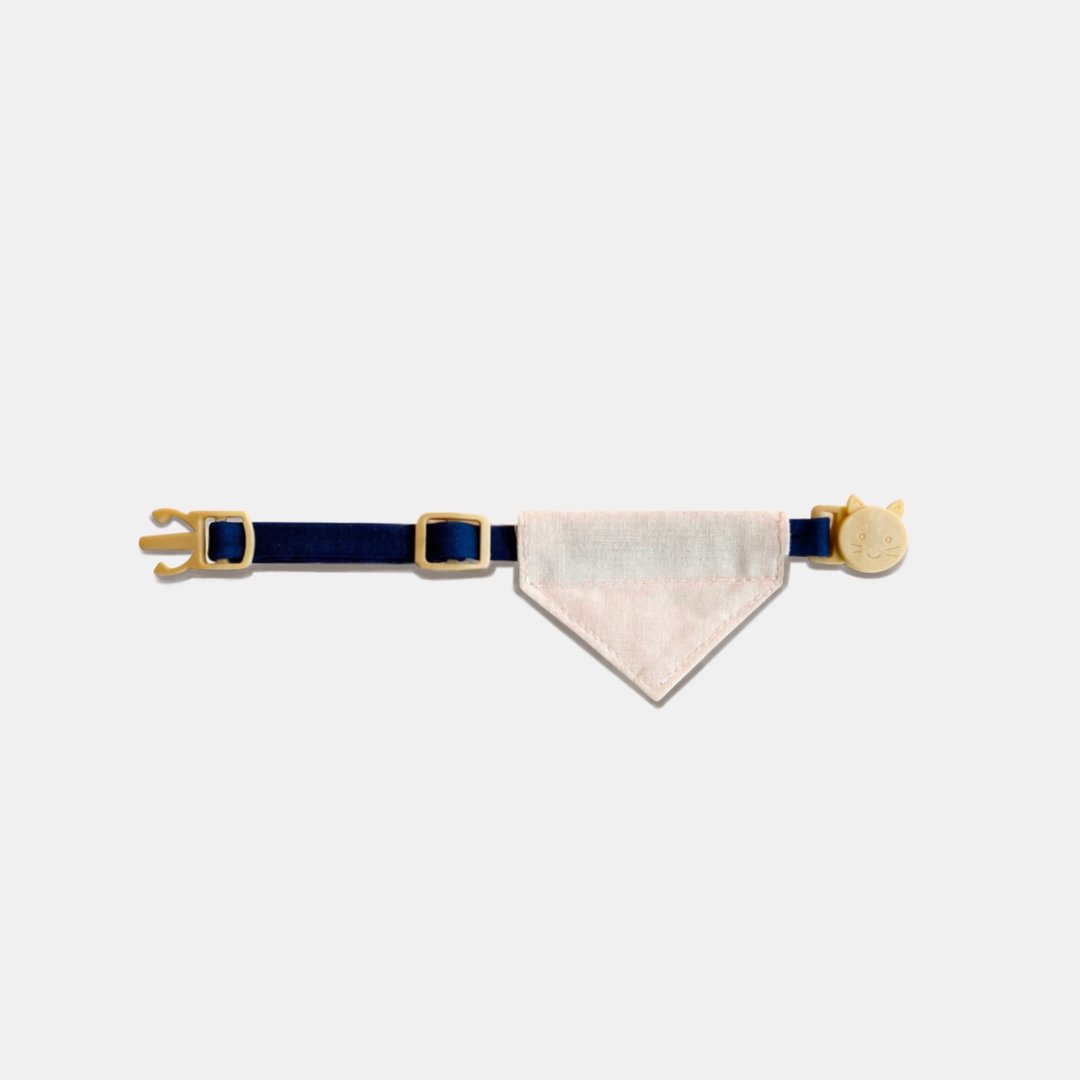 简约手工定制小猫项圈 | Jellyfish Pink Breakaway Cat Collar - 项圈/牵绳 - 棉 粉红色