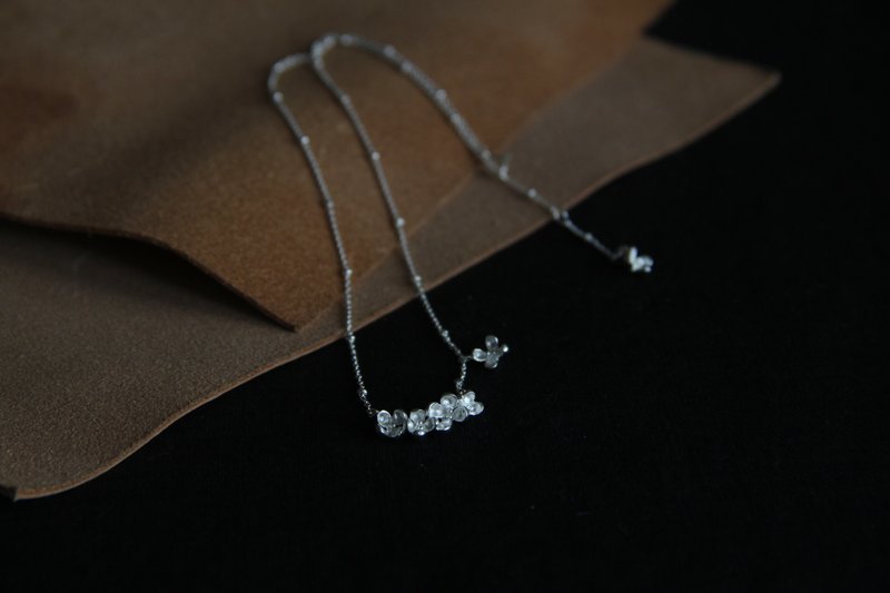 YELU独立自制纯手工雕蜡制作银桂花 月桂项链 - 项链 - 纯银 