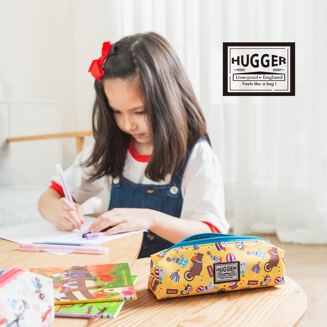 HUGGER 铅笔盒 笔袋 马戏团 HUGGER背包同款 拉链文具袋 - 铅笔盒/笔袋 - 尼龙 黄色