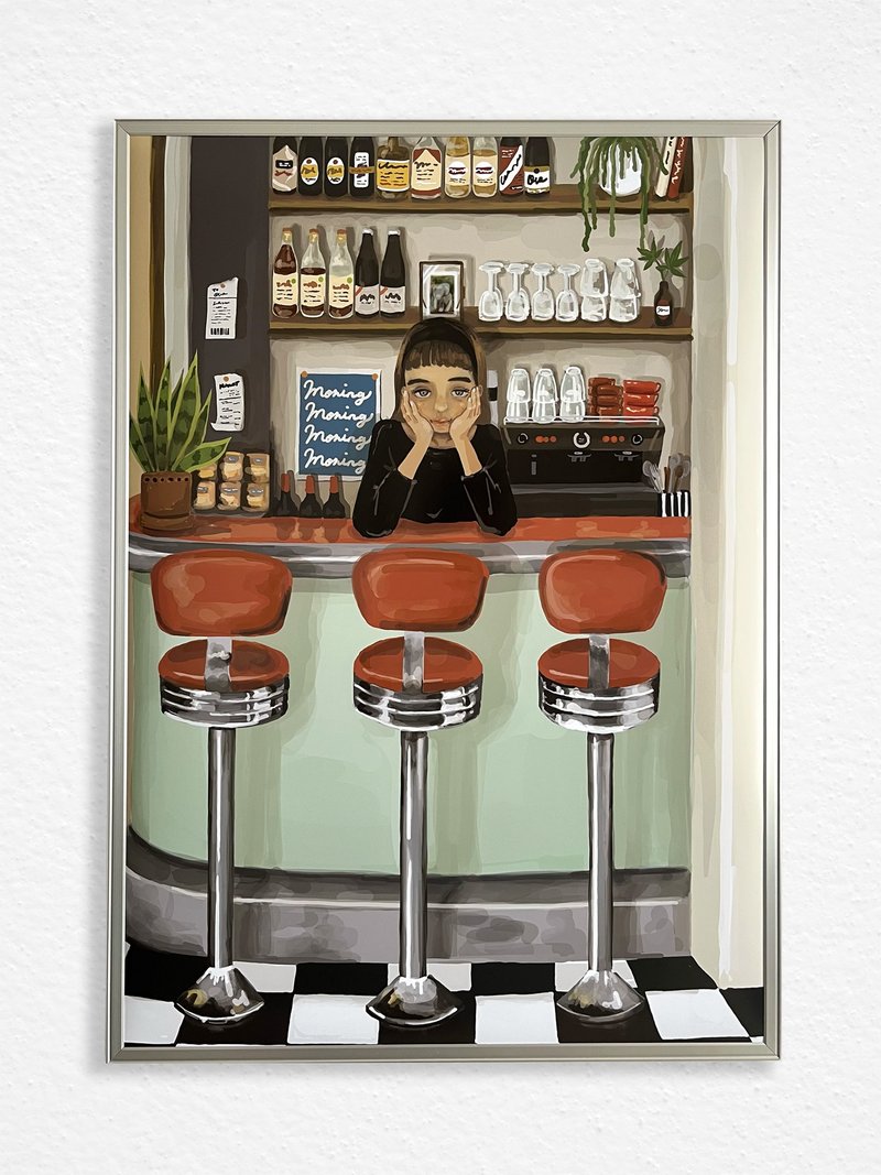 A2 尺寸海报【无聊时光 稍等片刻】 - 海报/装饰画/版画 - 纸 多色